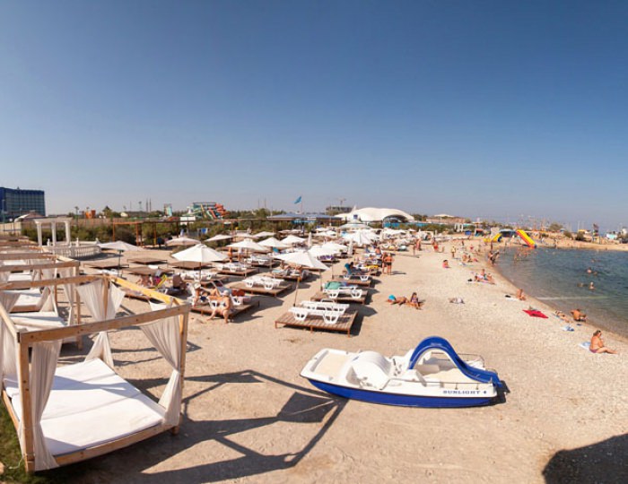 Собственный пляж - Курортный комплекс «Аквамарин»